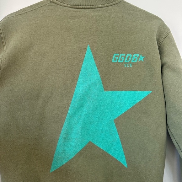 Golden Goose Olive Green Star Sweater - Picture 5 of 8